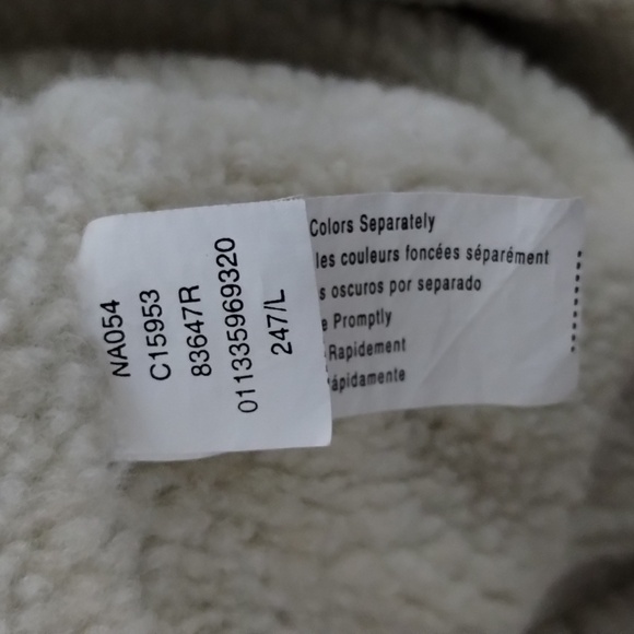 Chaps Corduroy Sherpa-Lined Trucker Jacket L Tan - Picture 8 of 8